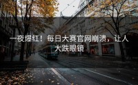 一夜爆红！每日大赛官网崩溃，让人大跌眼镜