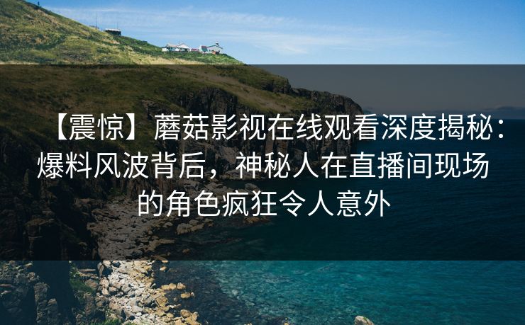【震惊】蘑菇影视在线观看深度揭秘：爆料风波背后，神秘人在直播间现场的角色疯狂令人意外